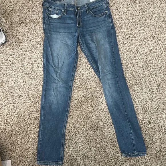 Hollister Blue Skinny Jeans Classic Denim Style - Picture 1 of 1